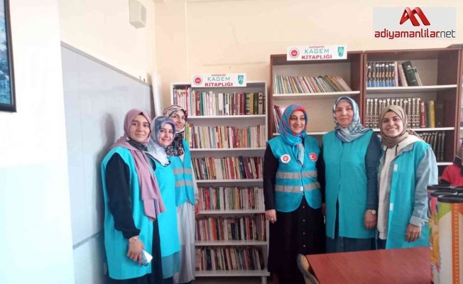 Yarımbağ Köy okulunda kütüphane oluşturuldu