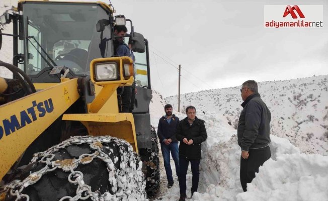 Kaymakam Ünsal, karla mücadele çalışmalarını inceledi