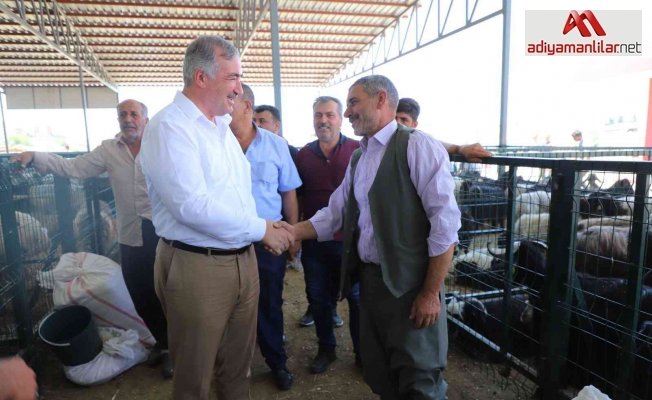 Başkan Turanlı hayvan pazarını ziyaret etti