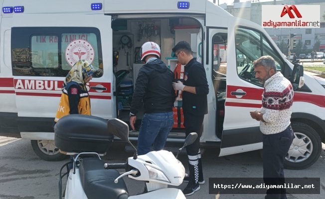 Adıyaman'da devrilen motosiklet sürücüsü yaralandı