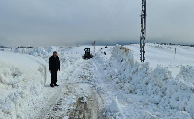 Adıyaman'da kar nedeniyle 528 yerleşim yerine ulaşım sağlanamıyor