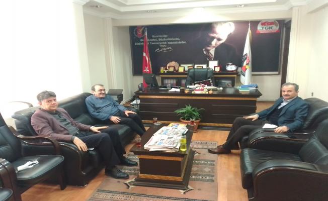 Başkan Kılınç’tan AGC Başkanı Dişkaya’ya hayırlı olsun ziyareti