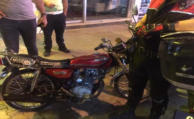 Çalıntı çıkan motosikletin sürücüsü gözaltına alındı
