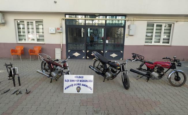 Gölbaşı'nda motosiklet hırsızlığına 3 gözaltı