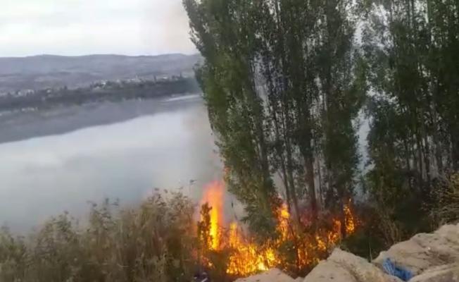 Gölbaşı’nda sazlık alanda yangın - Videolu Haber 