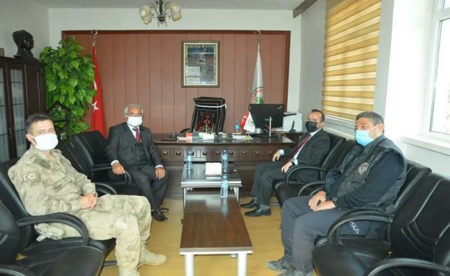 Kaymakam Aslantürk'ten Başkan Mahmut Alan'a ziyaret