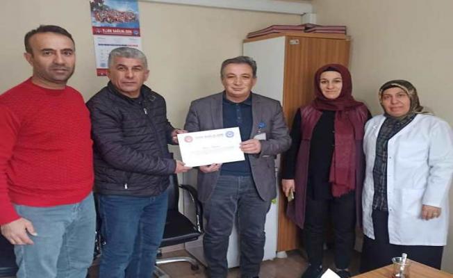 Türk Sağlık-Sen İşyeri Temsilciliğine Yaşar getirildi