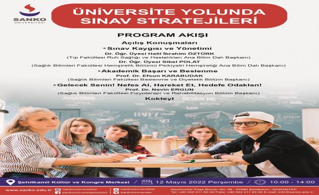Üniversite adayı öğrencilere 'Üniversite Yolunda Sınav Stratejileri' anlatacak