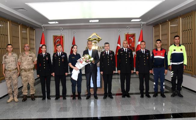 Vali Çuhadar'a Jandarma Teşkilatının 183. Kuruluş yıldönümü ziyareti